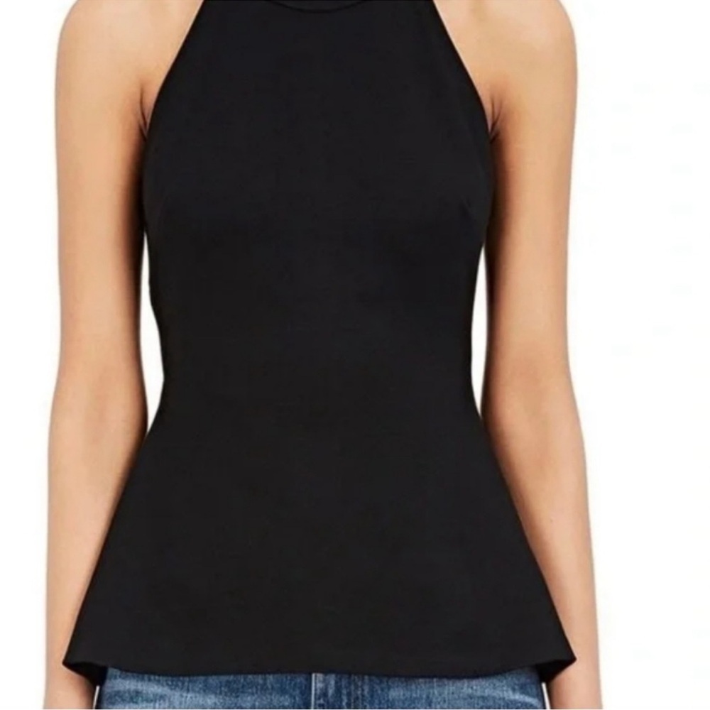 L'Agence Batista Ponte peplum halter top size XS